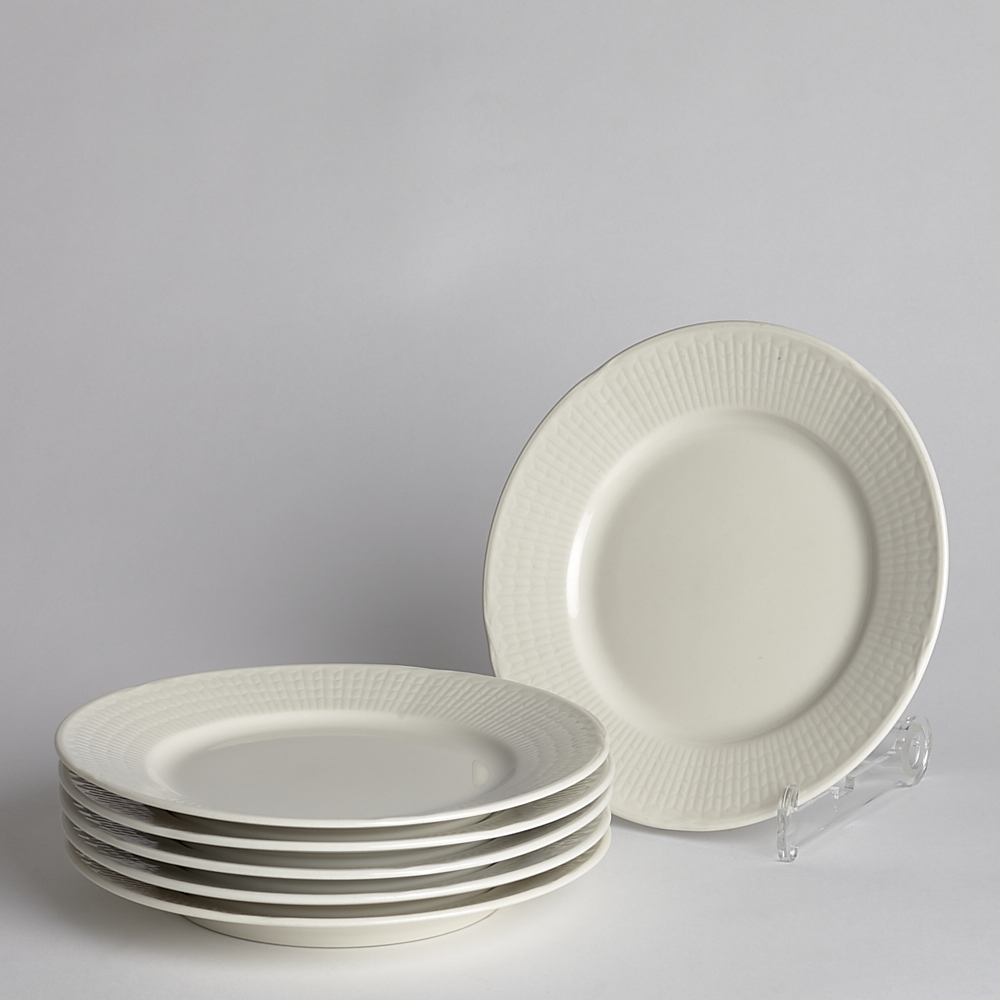 Vintage - SÅLD Tallrikar "Magnolia" Louise Adelborg 6 st