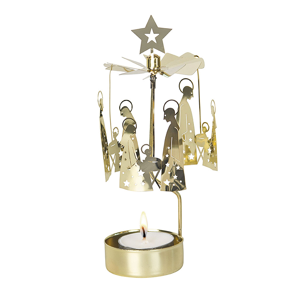 Pluto - Änglaspel Krubba Guld 16 cm
