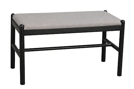 Milford Sittbänk Svart Ek 80 cm