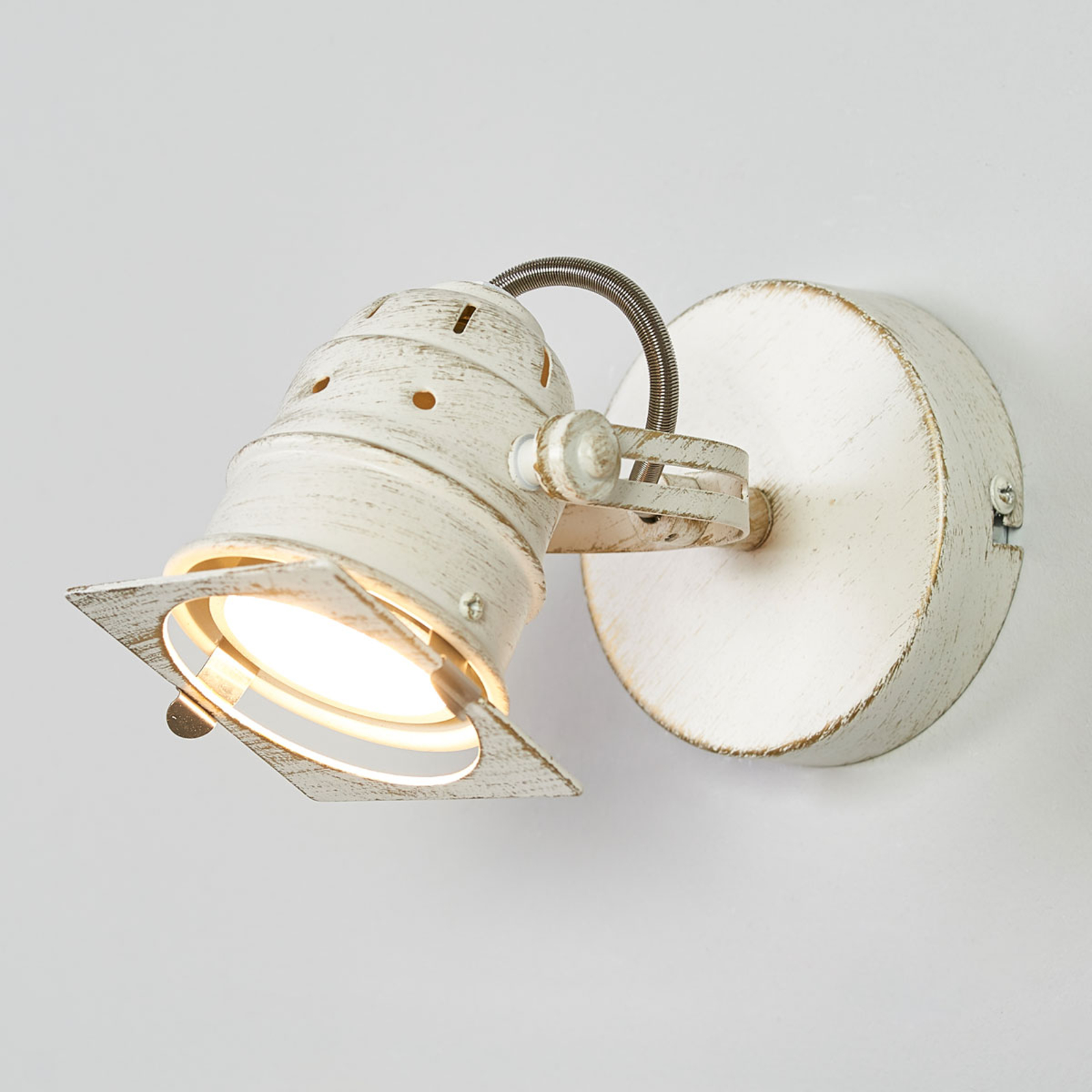 Vit LED-spotlight Janek med GU10-lampa