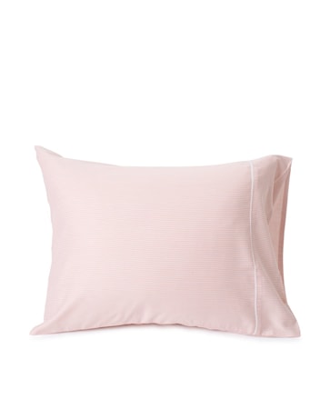 Kuddfodral Striped Tencel/Cotton Rosa/Vit 65x65 cm