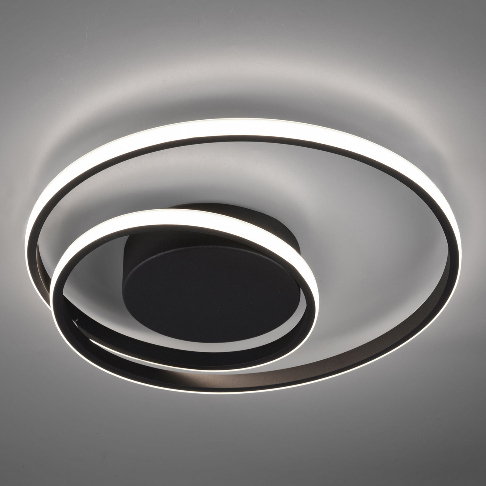 LED-taklampa Zibal, dimbar, svart
