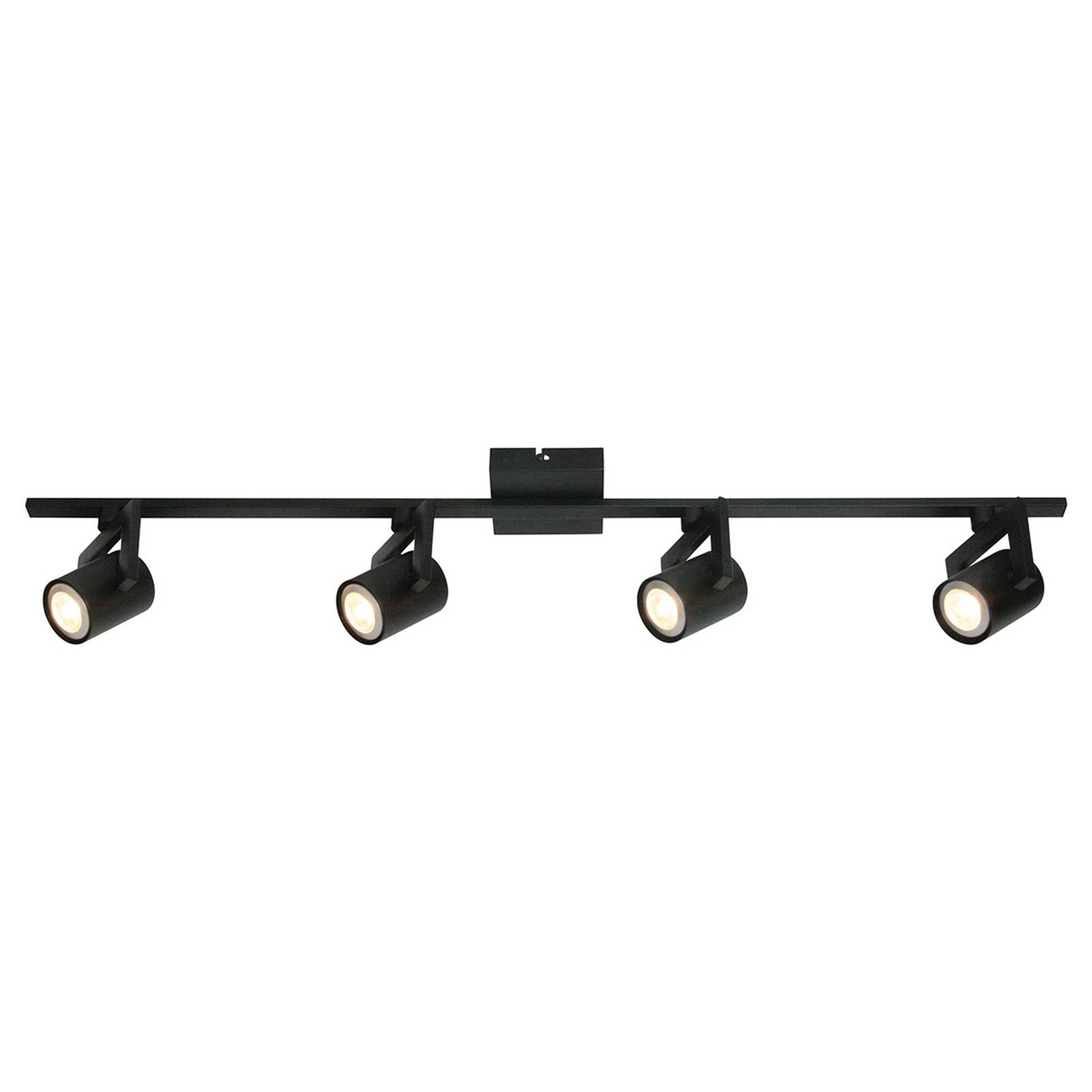 Modern taklampa ValvoLED i svart 4 lampor