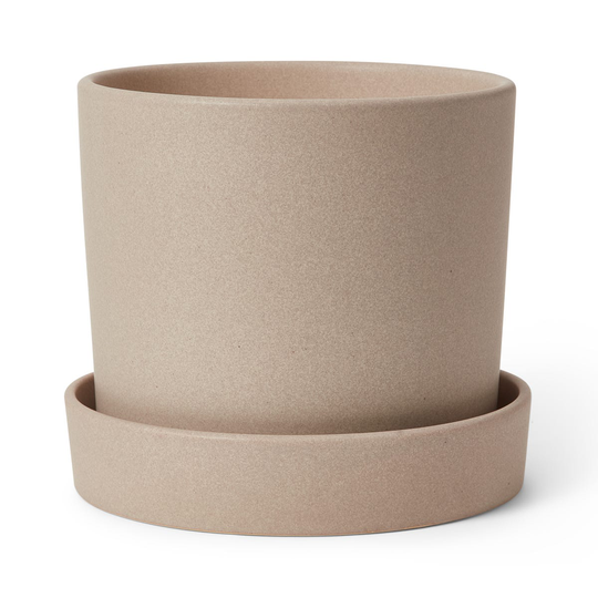 Kruka/Fat Flora Stengods 21cm Beige