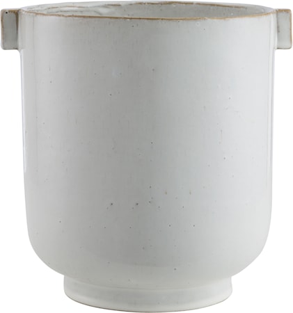 Kruka med öra, Glaserad - 22 cm
