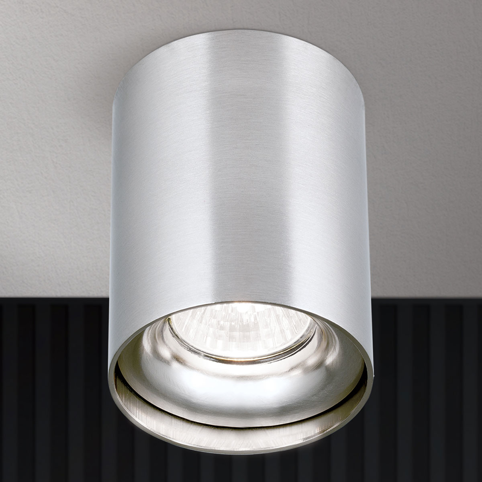 Påbyggnads-downlight Starlight, rund, nickel matt