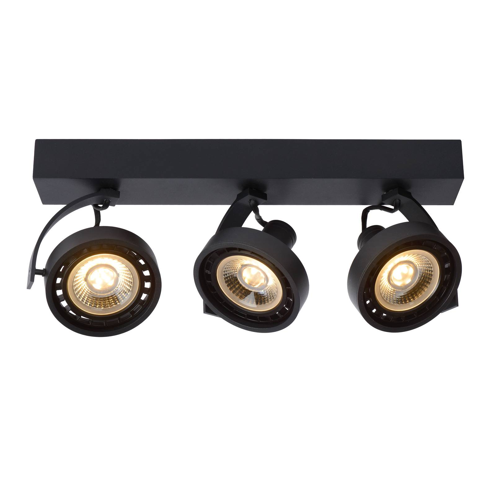 LED-takspotlight Dorian 3 lampor, dim to warm
