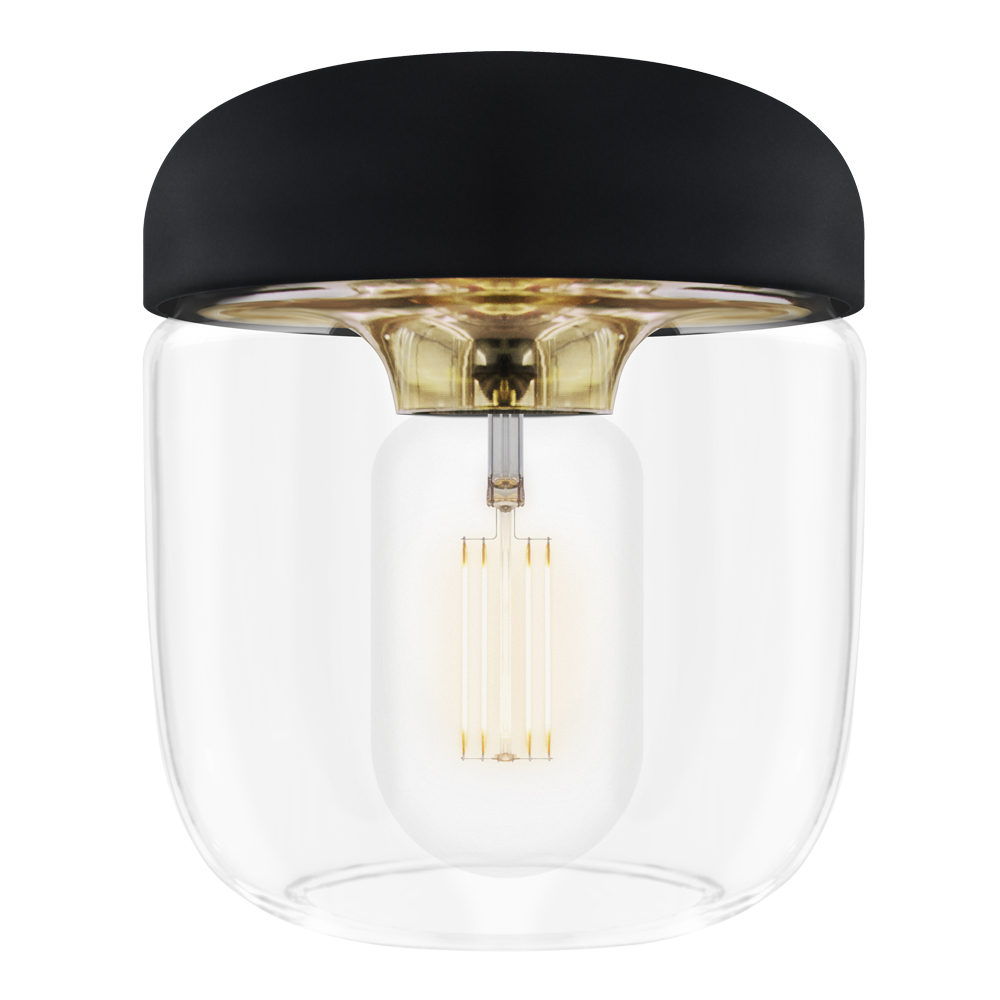 Umage - Acorn Lampskärm 14 cm Svart/Mässing