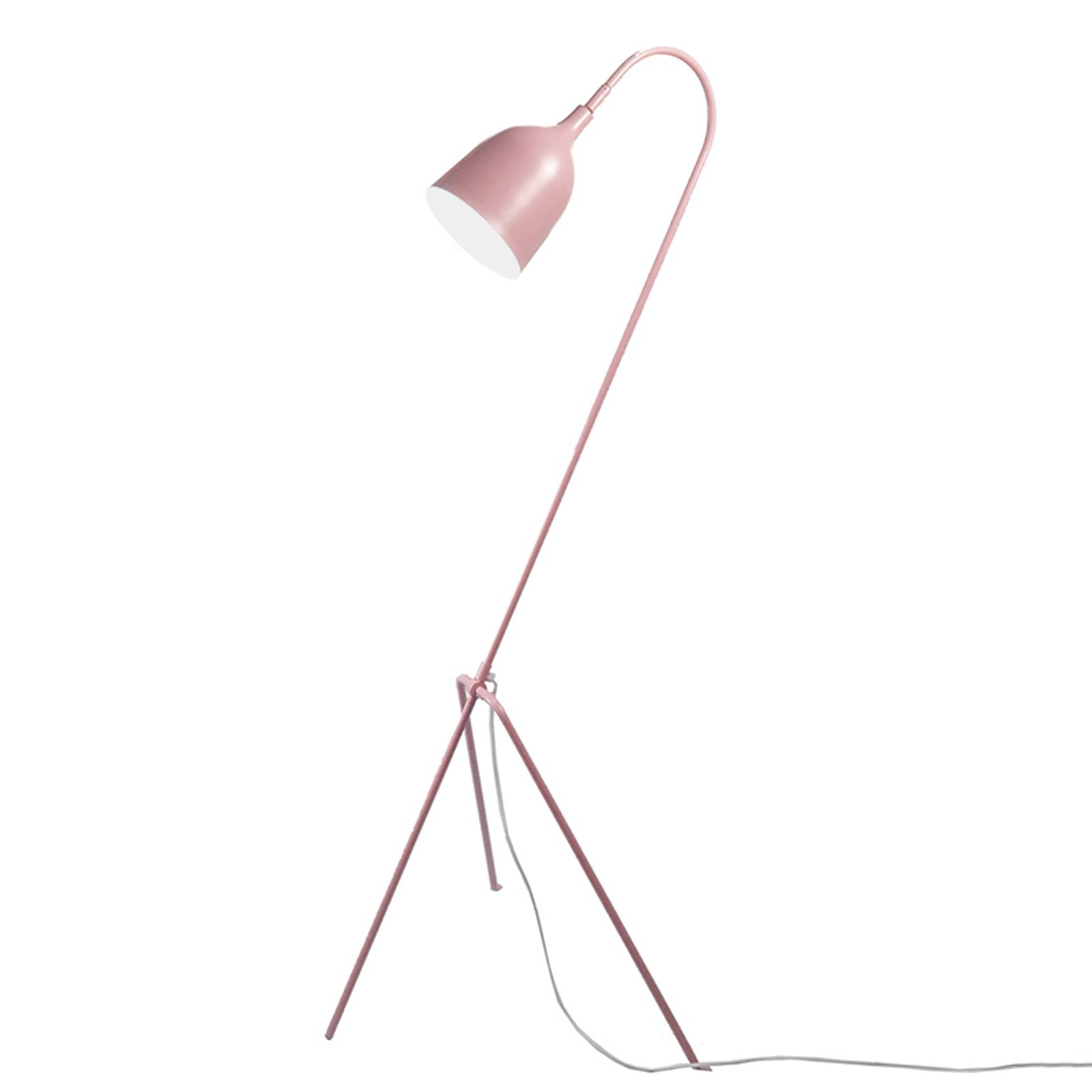Roséfärgad retrodesignad golvlampa Fifty