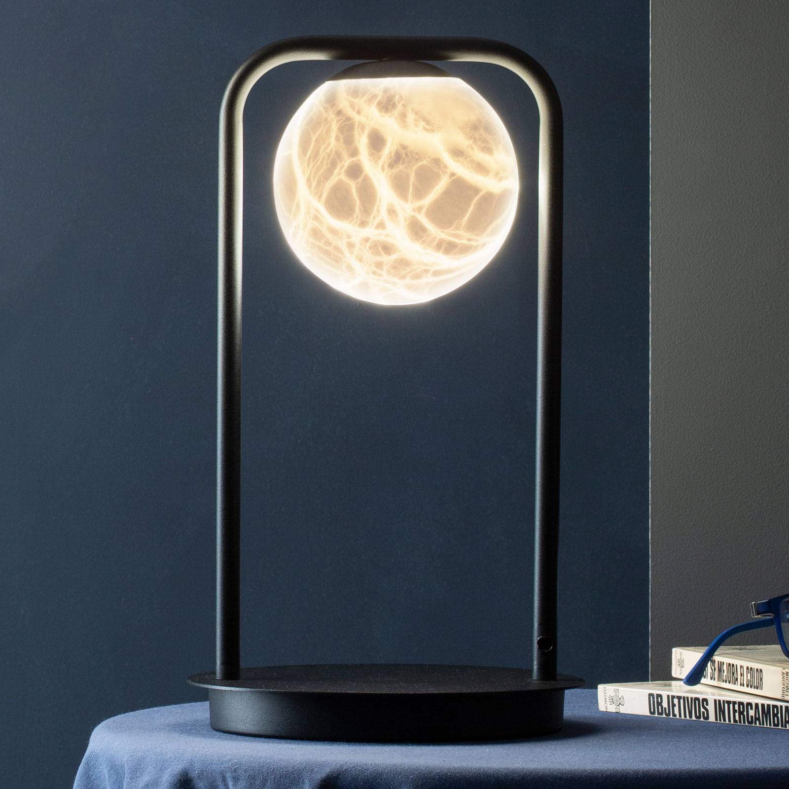 LED-bordslampa Tribeca med alabaster 1 lampa
