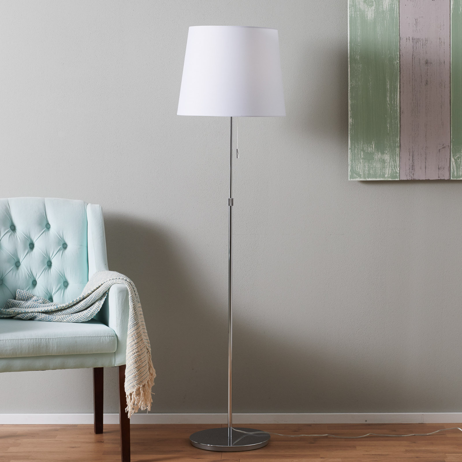 Villeroy & Boch Amsterdam textilgolvlampa vit