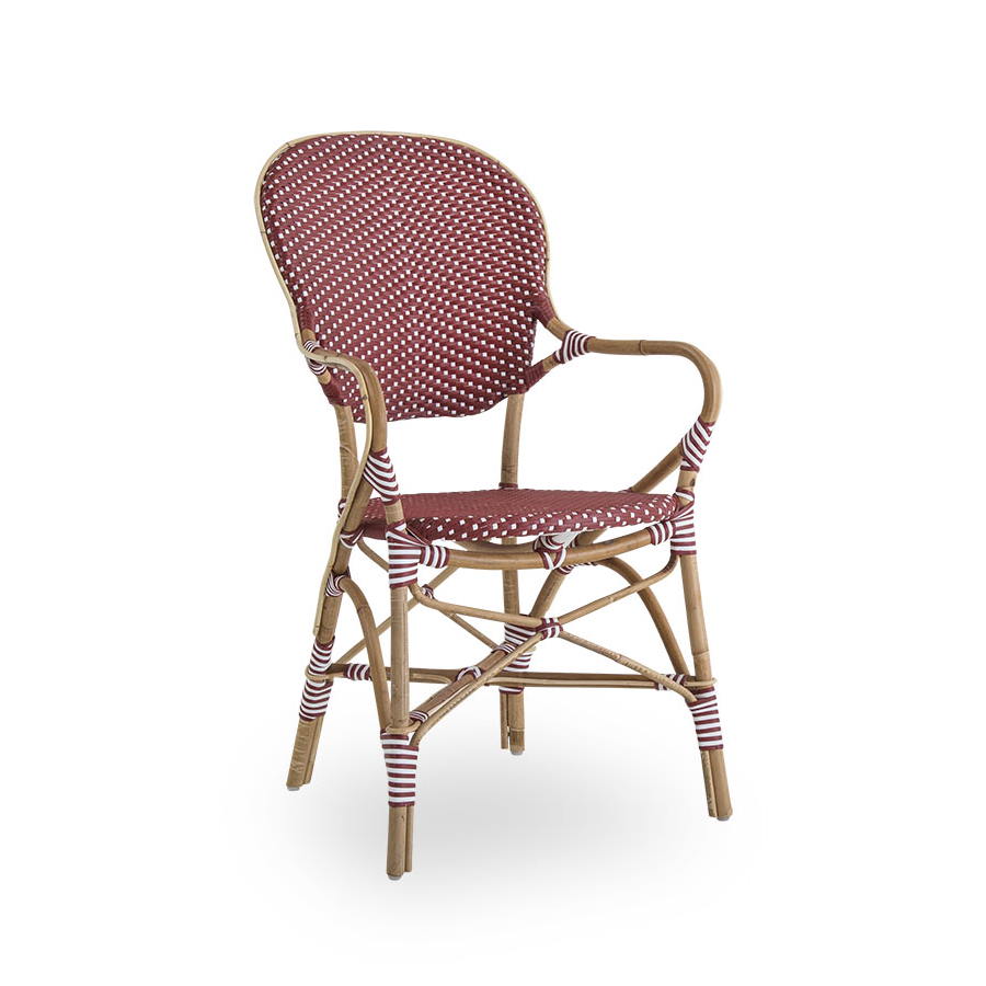 Isabell caféstol karmstol burgundi Sika-design