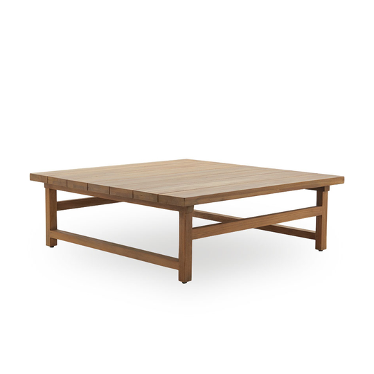 Soffbord teak 120 x 120 cm utomhus Sika-Design