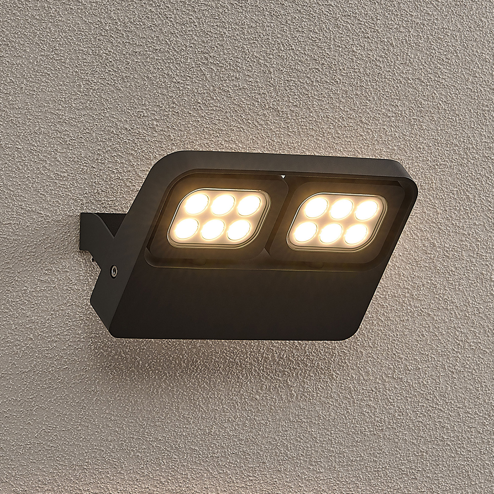 Lucande Kyrilo utomhus LED-spot, 12 LED