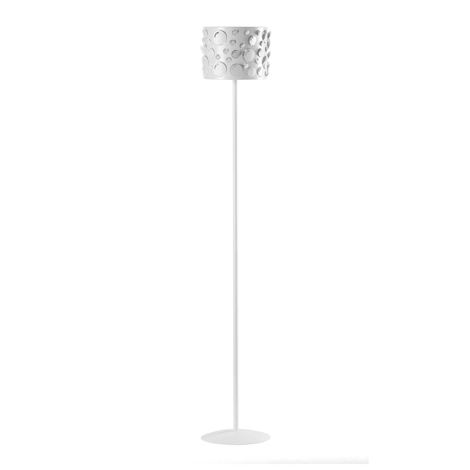 Golvlampa Bollicine med lasercut-skärm