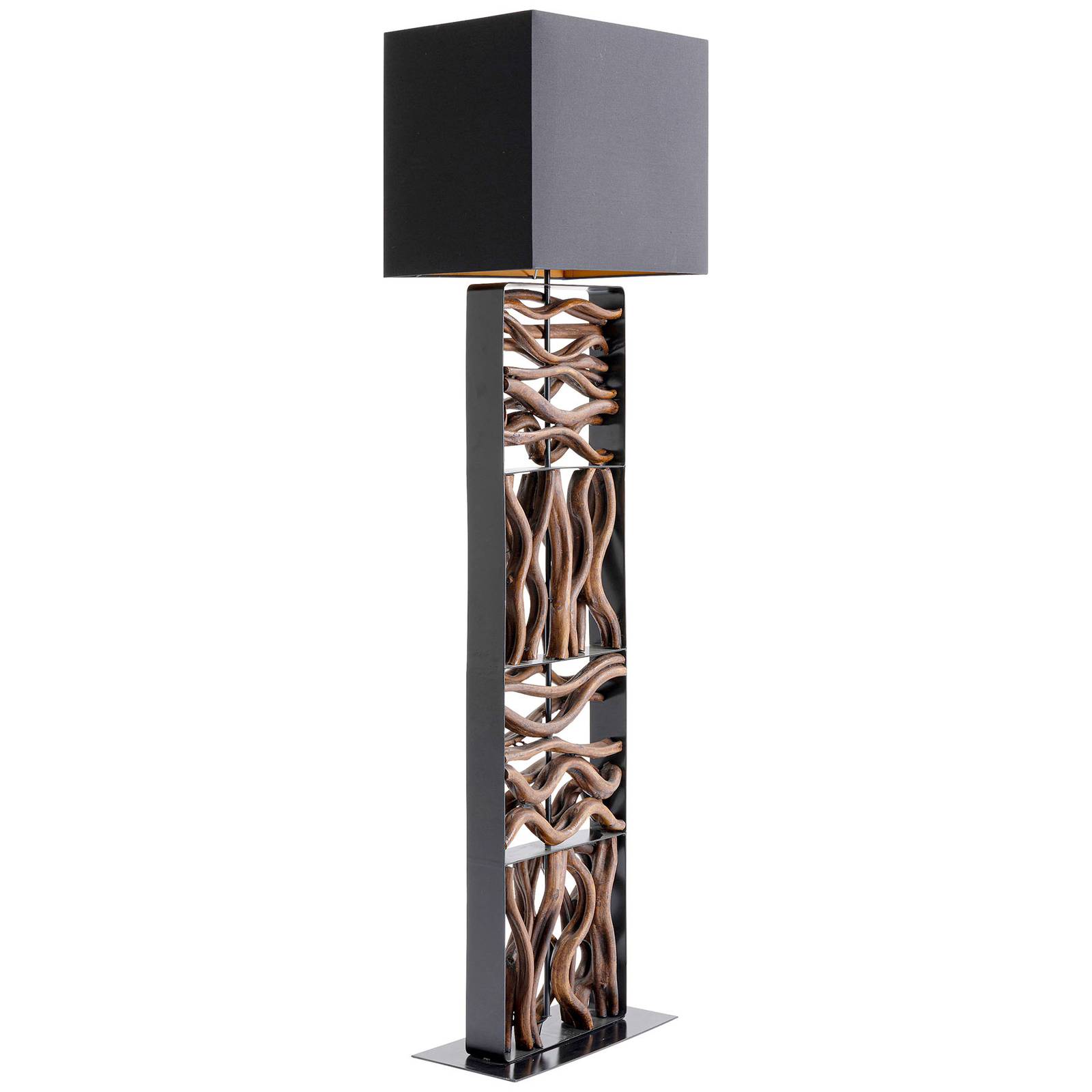 KARE Nature Wave golvlampa med trä