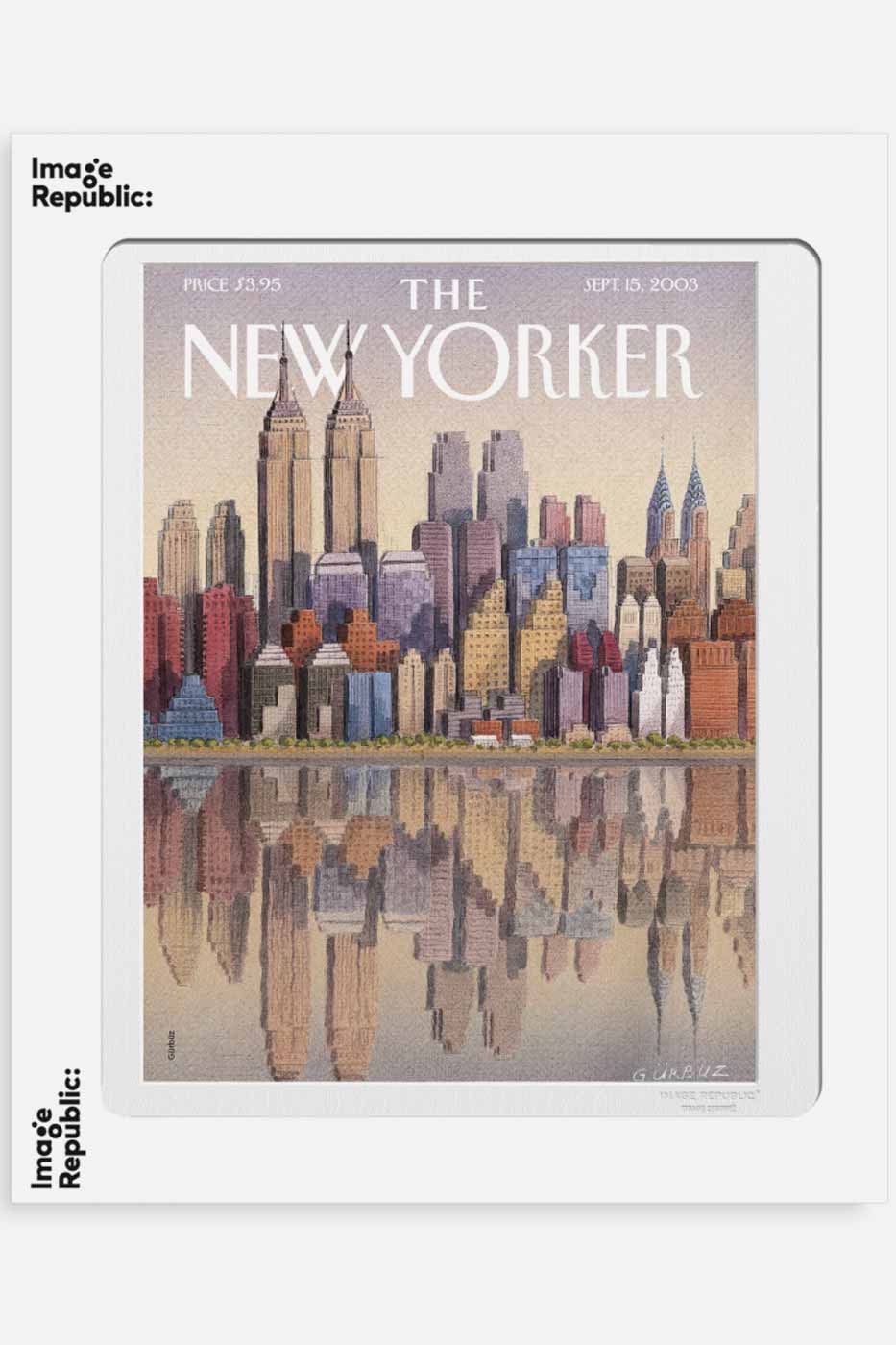 Poster The New Yorker Twin tower 40x50 cm