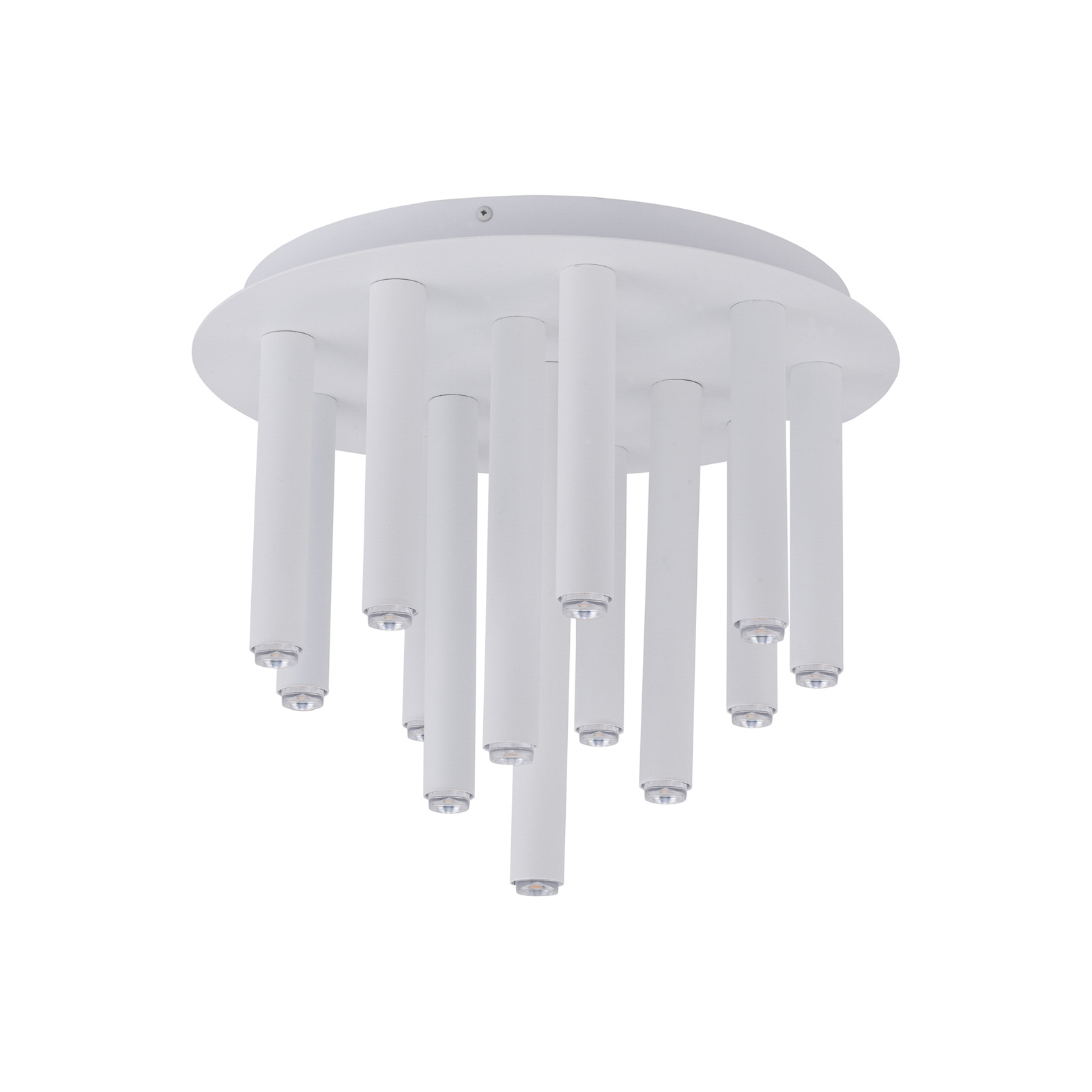 Taklampa Stalactite, 13 lampor, vit