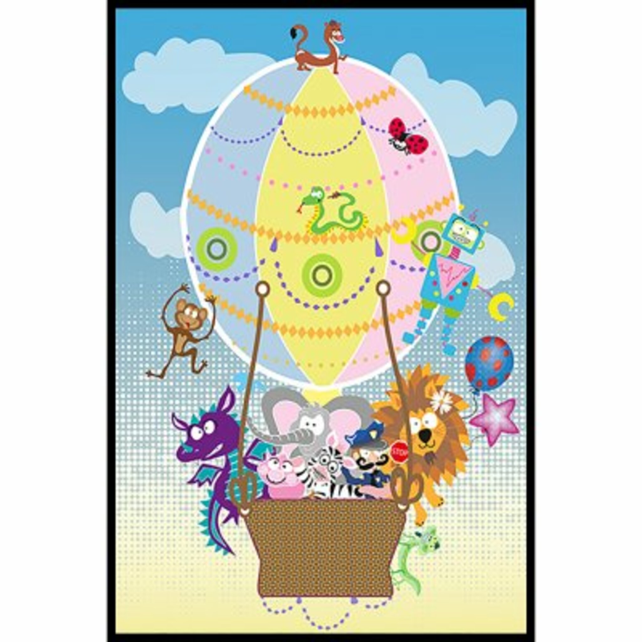 Air Balloon Animals Poster