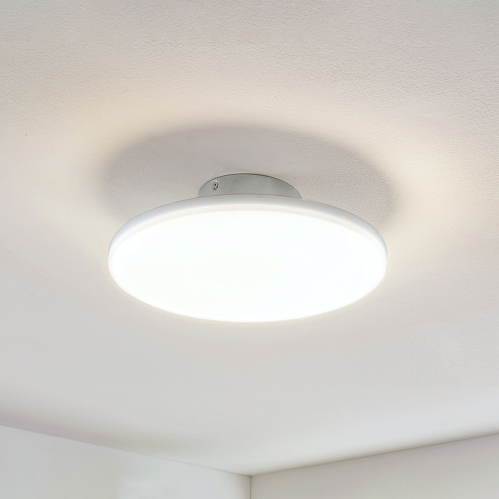 LED-taklampa Sherko, rund, 1 lampa