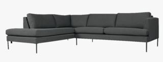 Ava soffa divan vänster grå