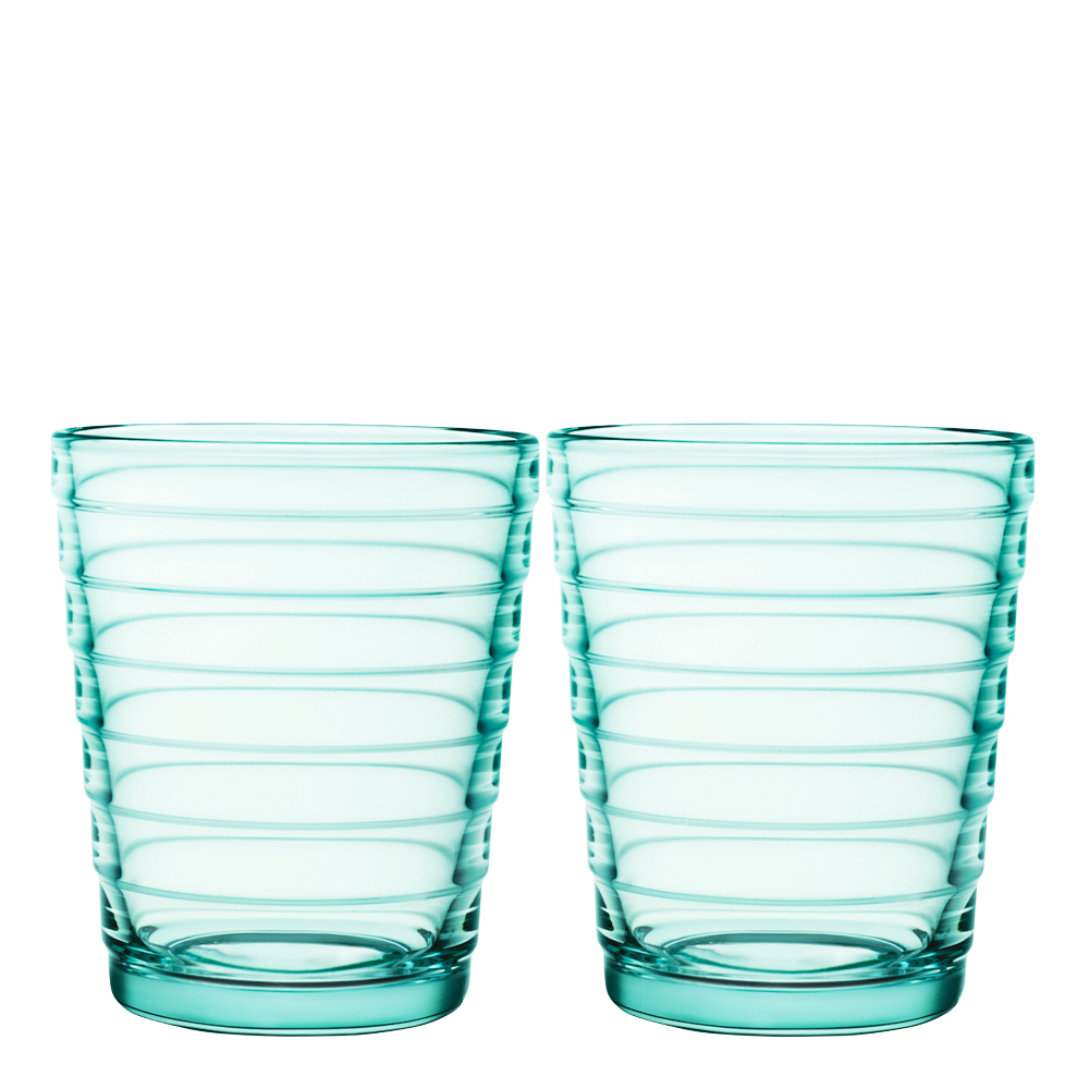 Iittala - Aino Aalto Glas 22 cl 2-pack Vattengrön