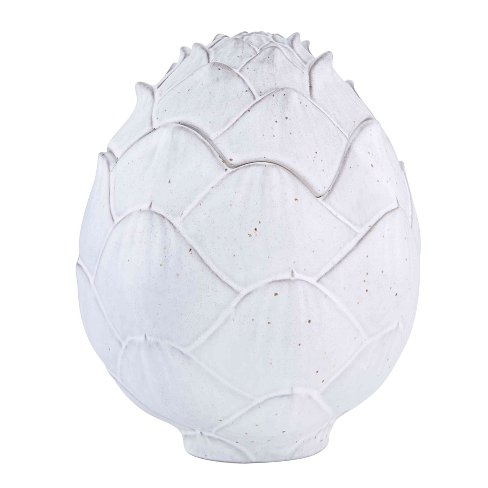 Bordallo Pinheiro - Kronärtskocka Ask 25 cm Vit