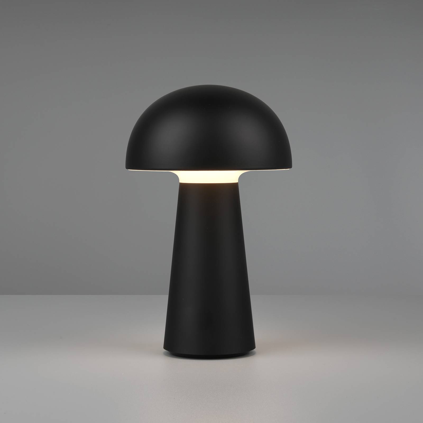LED-bordslampa Lennon med batteri, svart