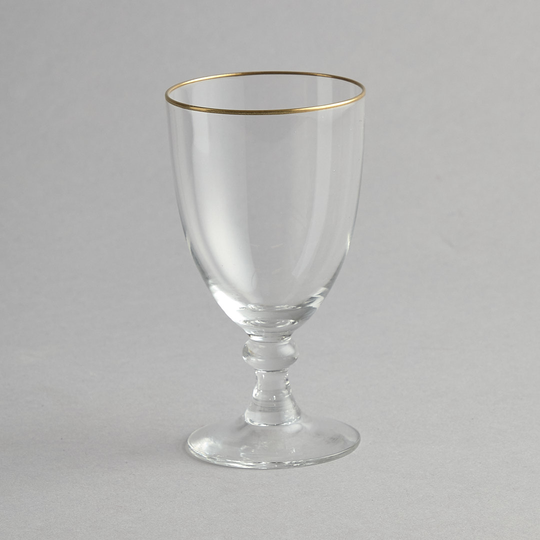 Vintage - 14 st glas med guldkant