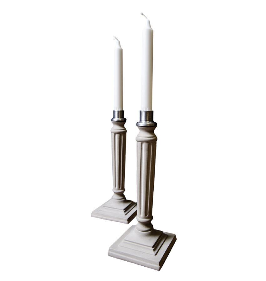 Ljusstake Gus betong aluminium, Tove Adman