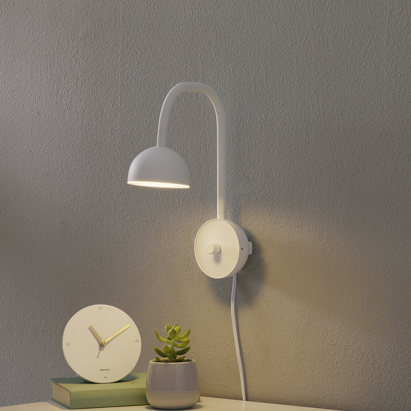 Northern Blush LED-vägglampa vit