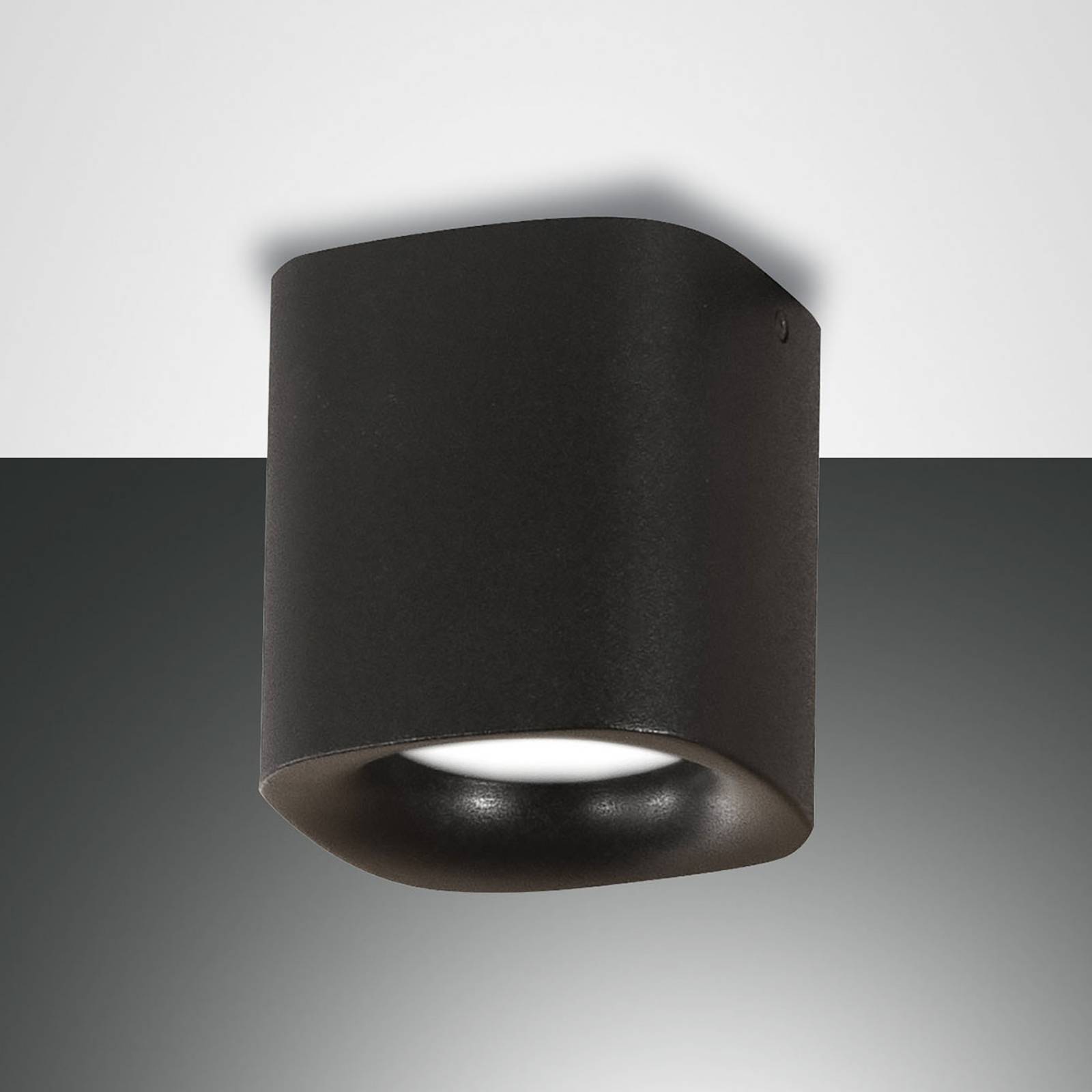 Taklampa Smooth, 1 lampa, svart, IP44