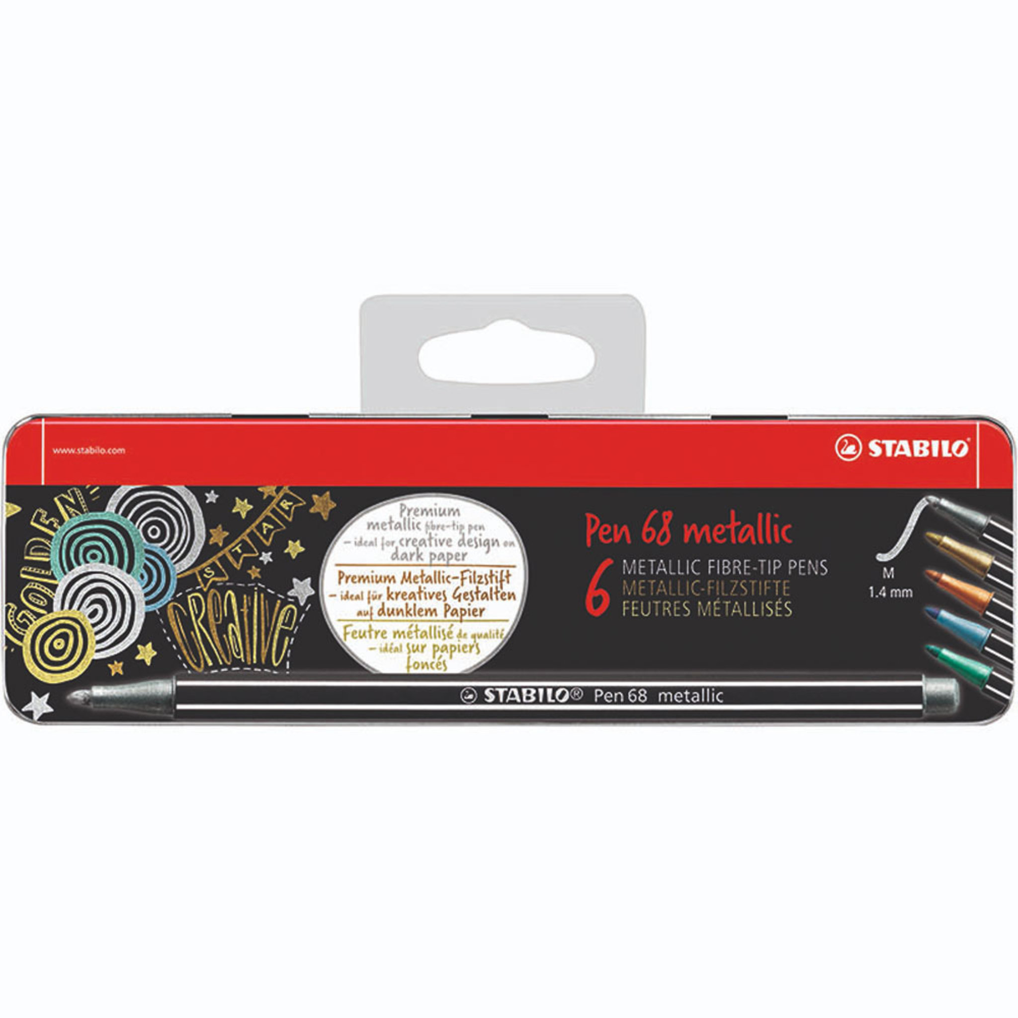 Pen 68 Metalletui 6/fp