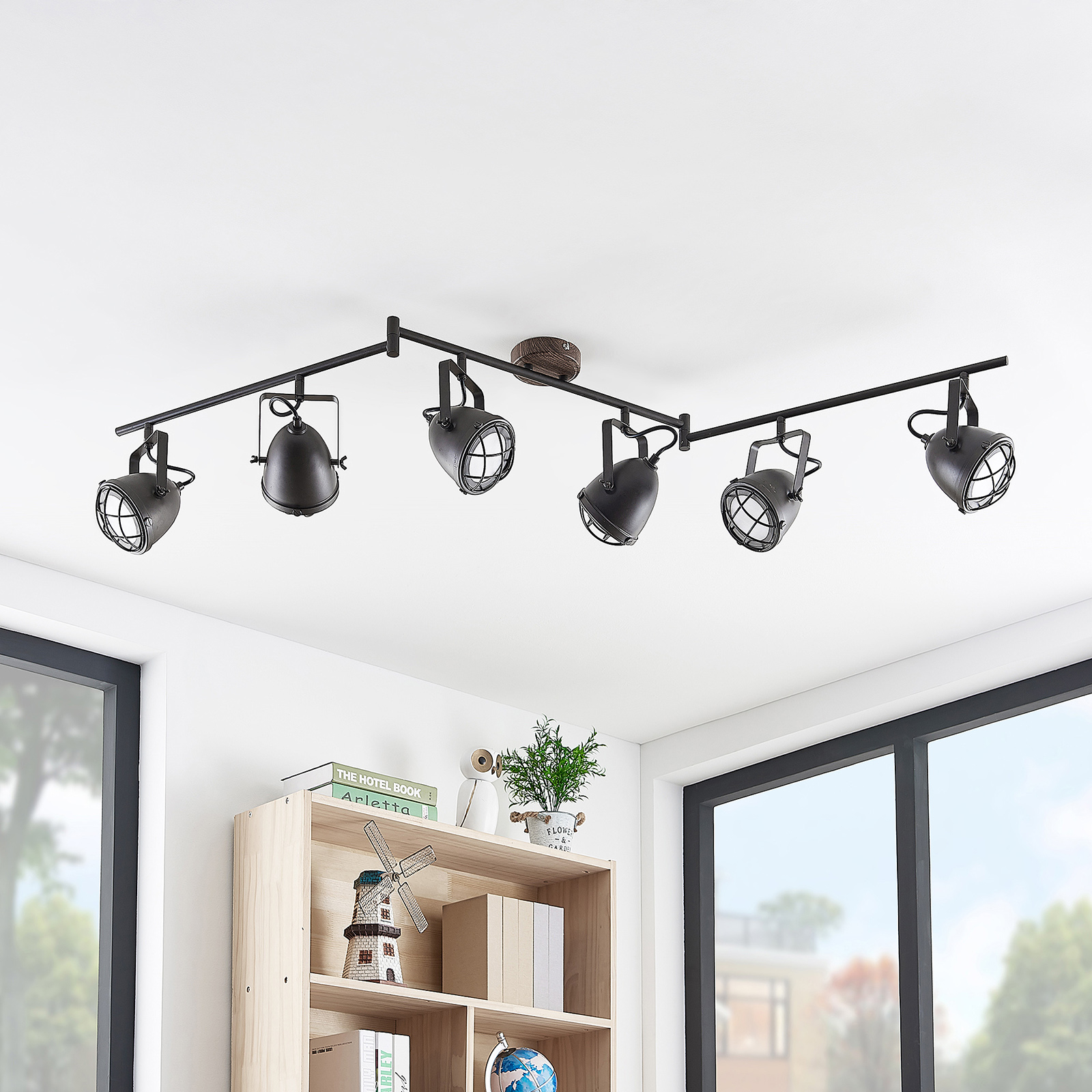 Lindby Adeon LED-taklampa, 6 lampor