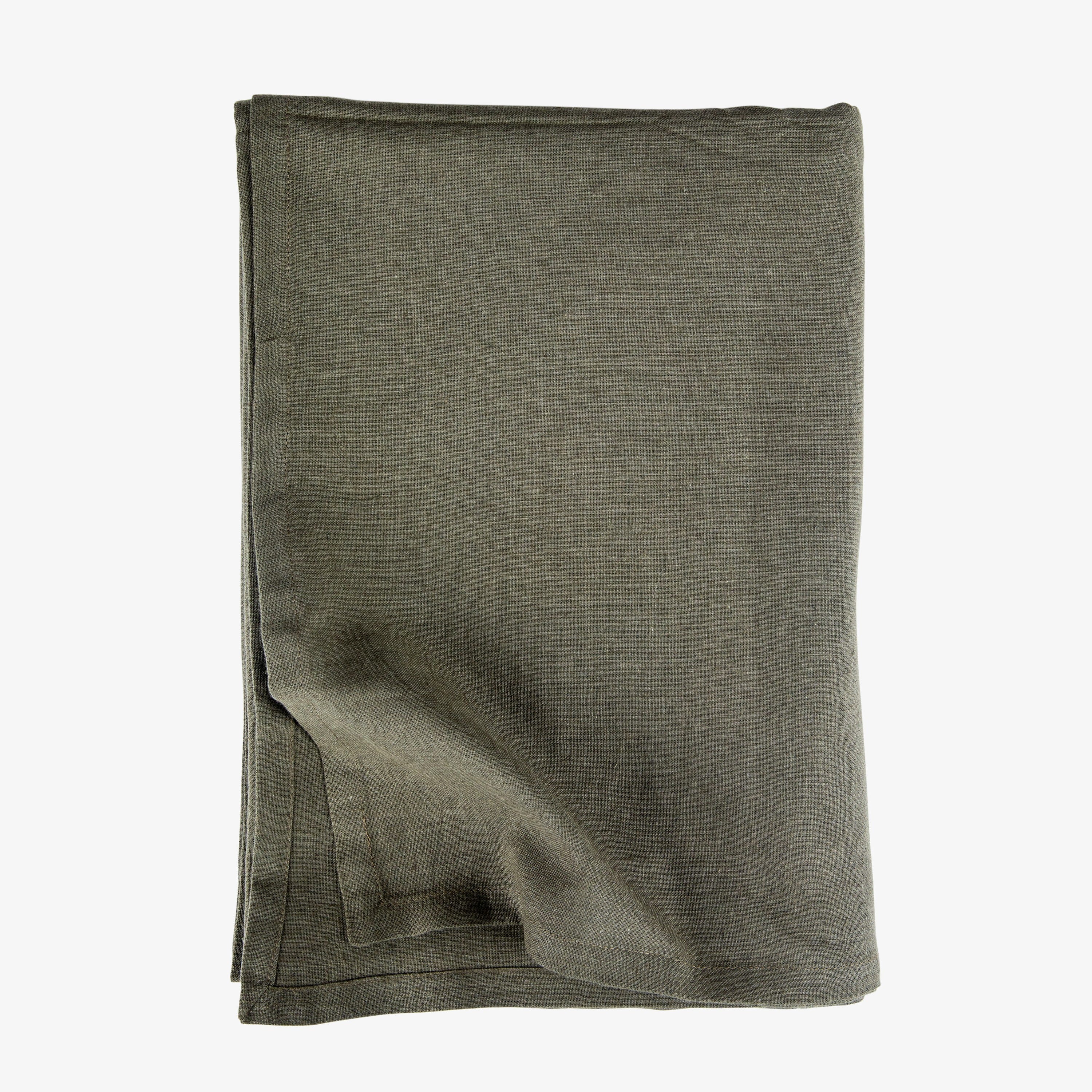 Bordsduk Linnemix 140x200cm Mörk Khaki