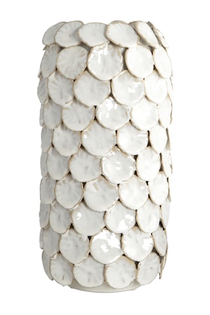 Vas Dot Ø 15x30cm Vit