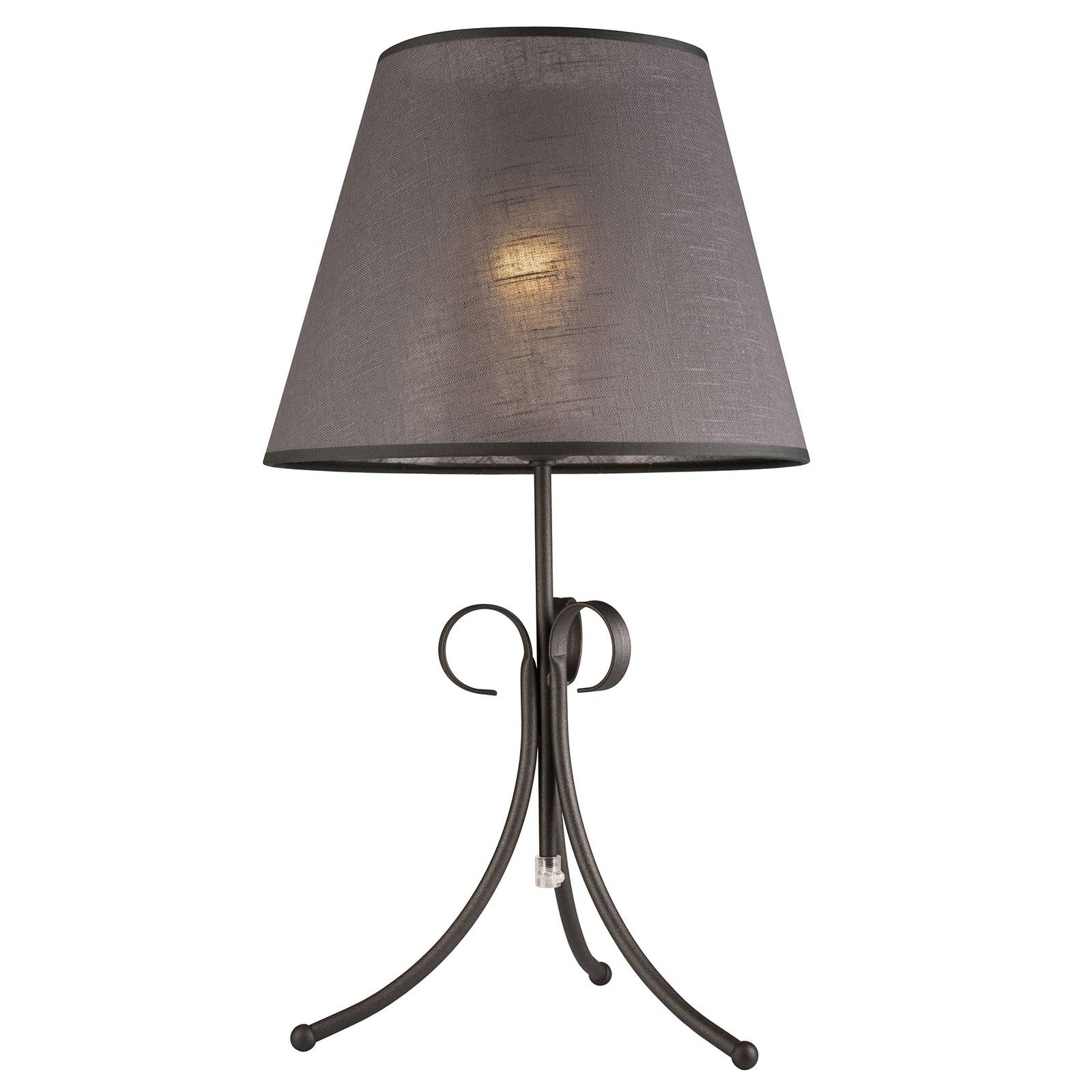 Textilbordslampa Midgrad, antracit