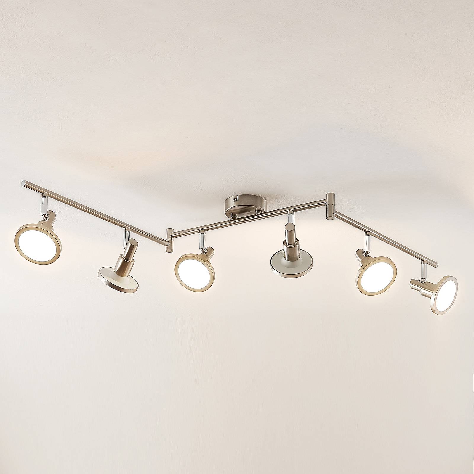 Lindby Unnur LED-spotlight, 6 lampor