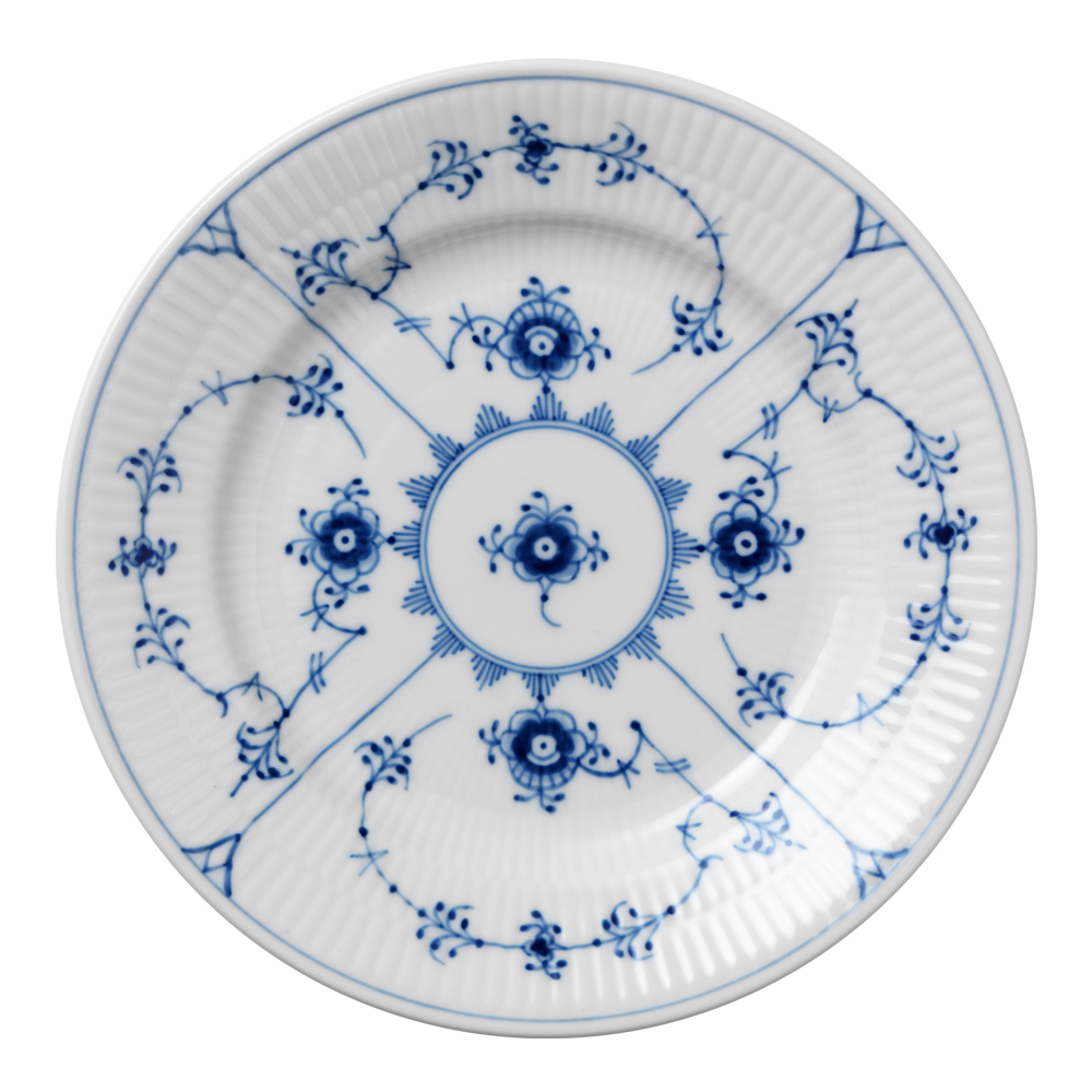 Royal Copenhagen - Blue Fluted Plain Tallrik flat 17 cm