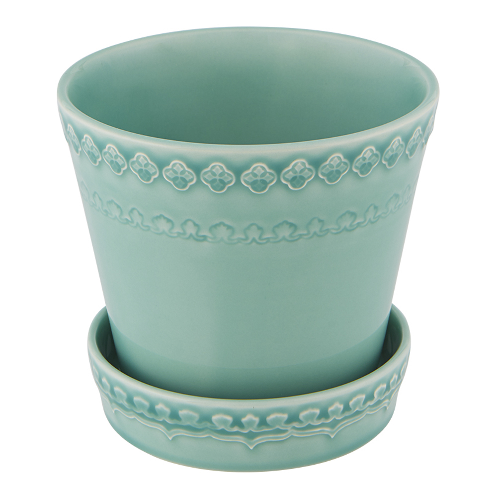 Bordallo Pinheiro - Rua Nova Kruka/Fat 12x14 cm Aqua