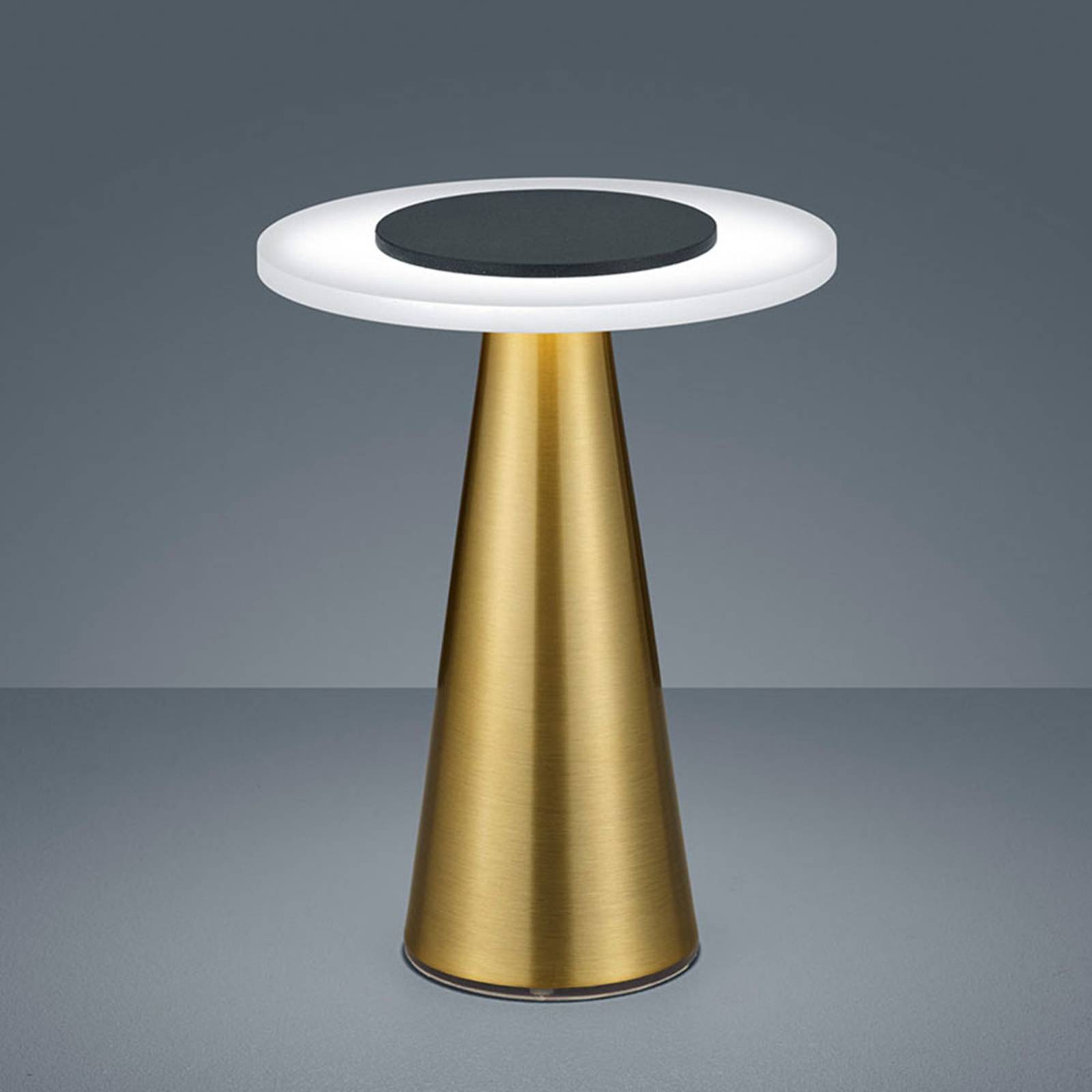 Helestra Bax bordslampa, touchdimmer, mässing