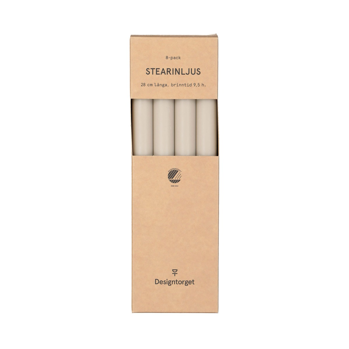 Designtorget Kronljus DT 8-pack Mörkbeige