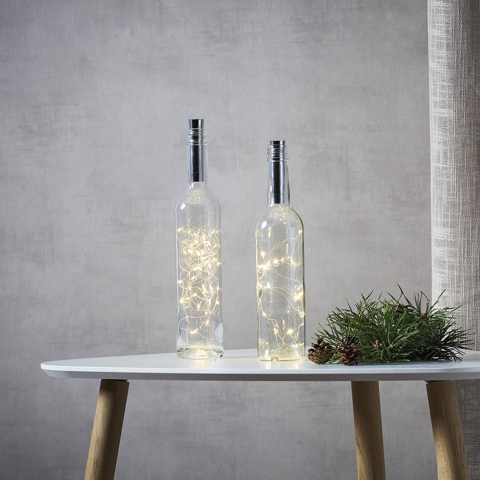 Ljusslinga för flaska Dew Drops 200cm batteri