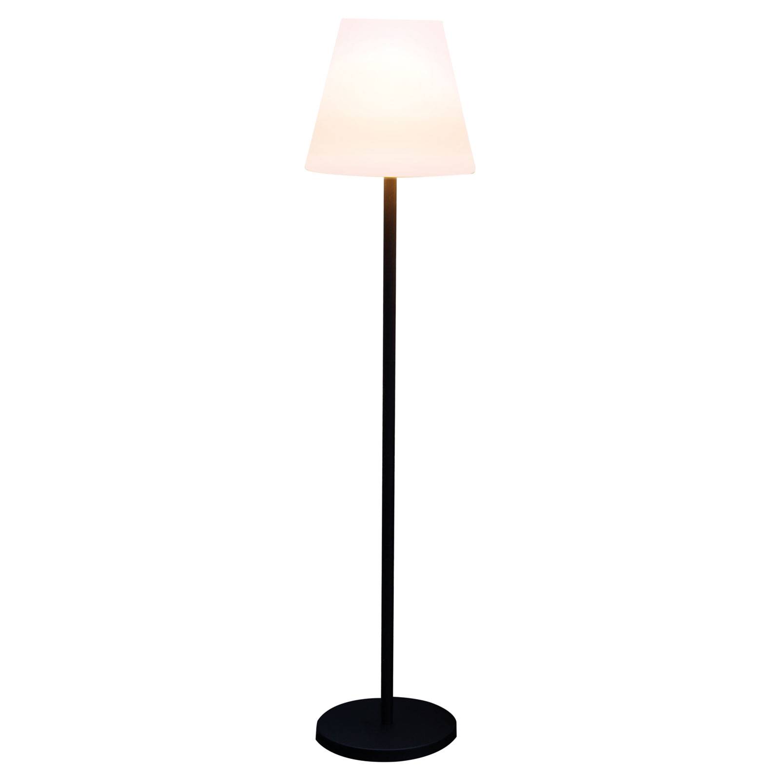 Megatron LED-golvlampa Danna rund skärm IP44