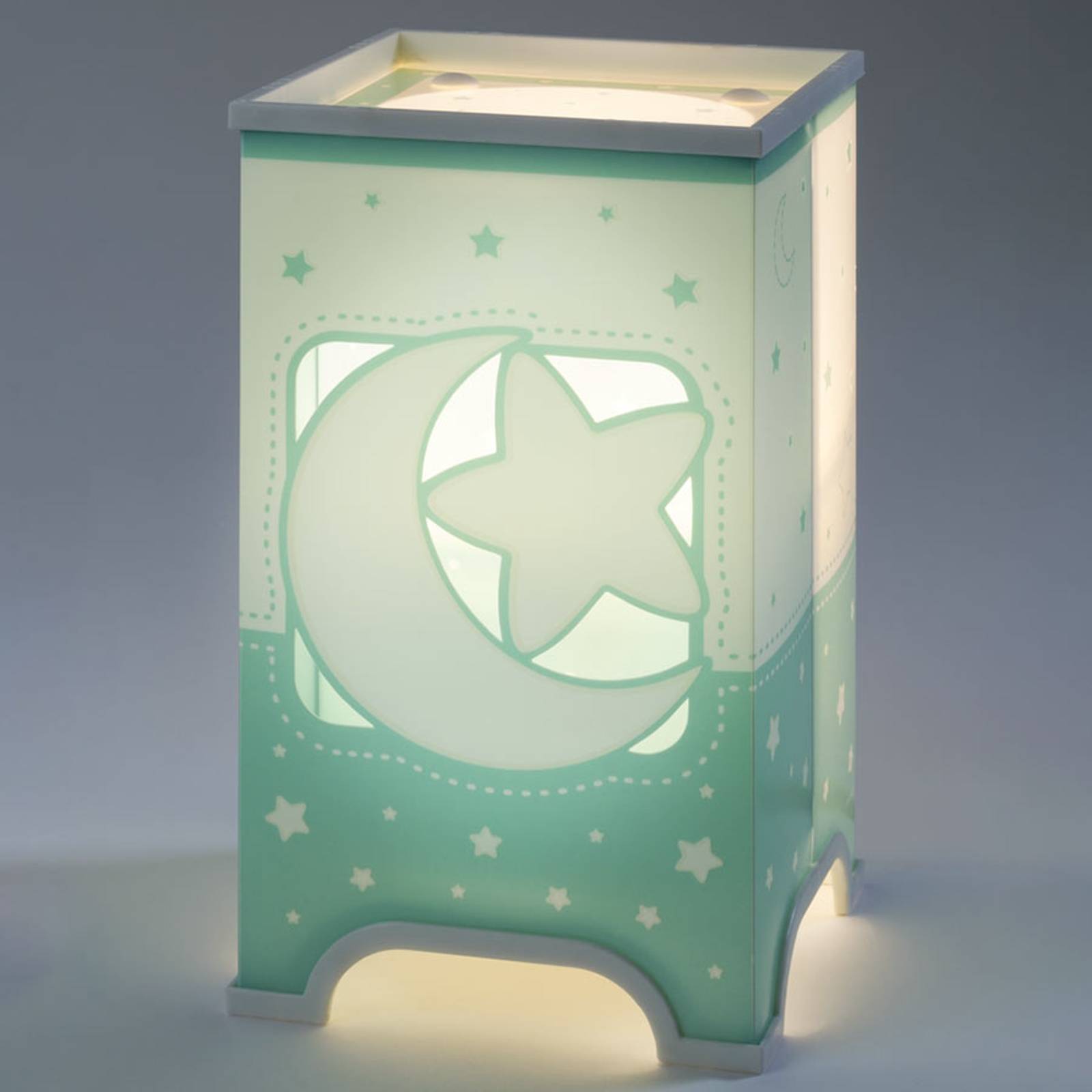 Mintgrön LED-bordslampa Natthimmel