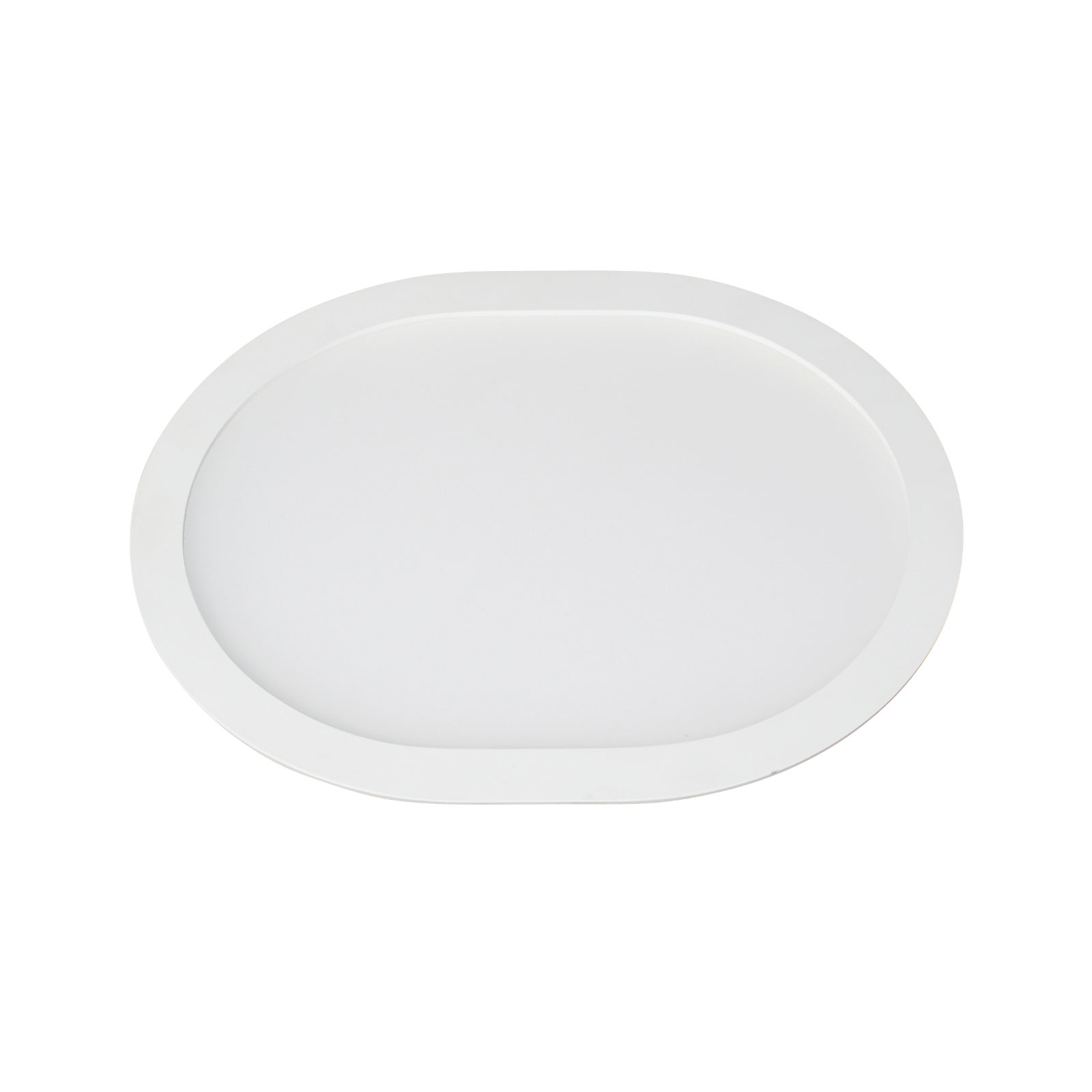 LED-inbyggnadspanel Ovale 4 500 K, 18 cm x 15 cm