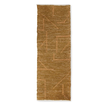 hand woven cotton runner mustard/honey (70x200)