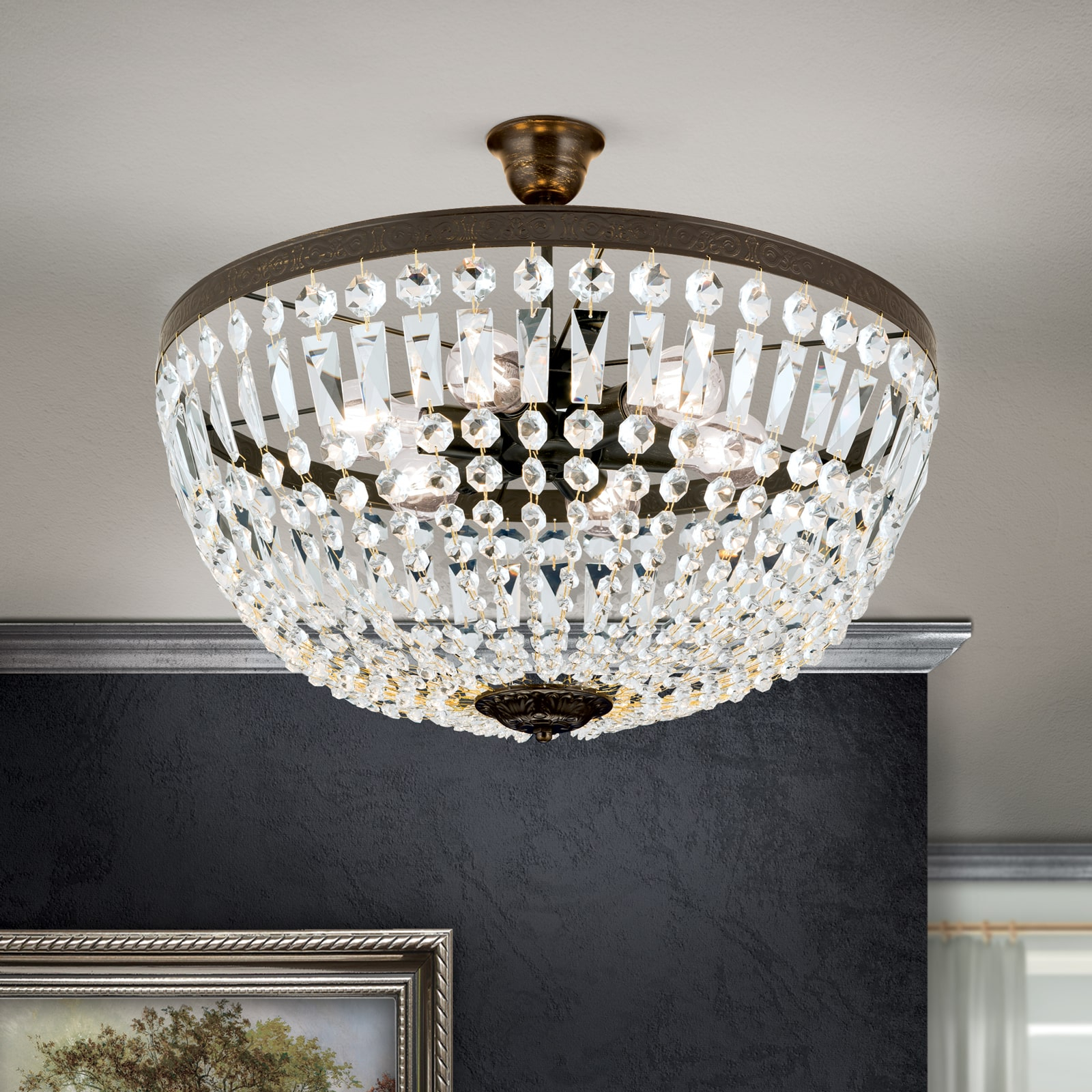 Taklampa Andara, Ø 60 cm