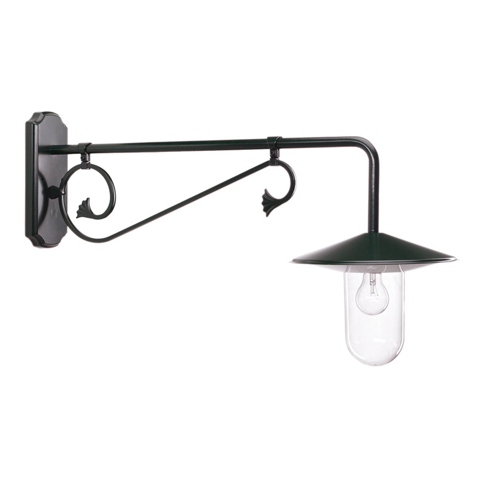Utomhusvägglampa Louvre, djup 90 cm grå/matt