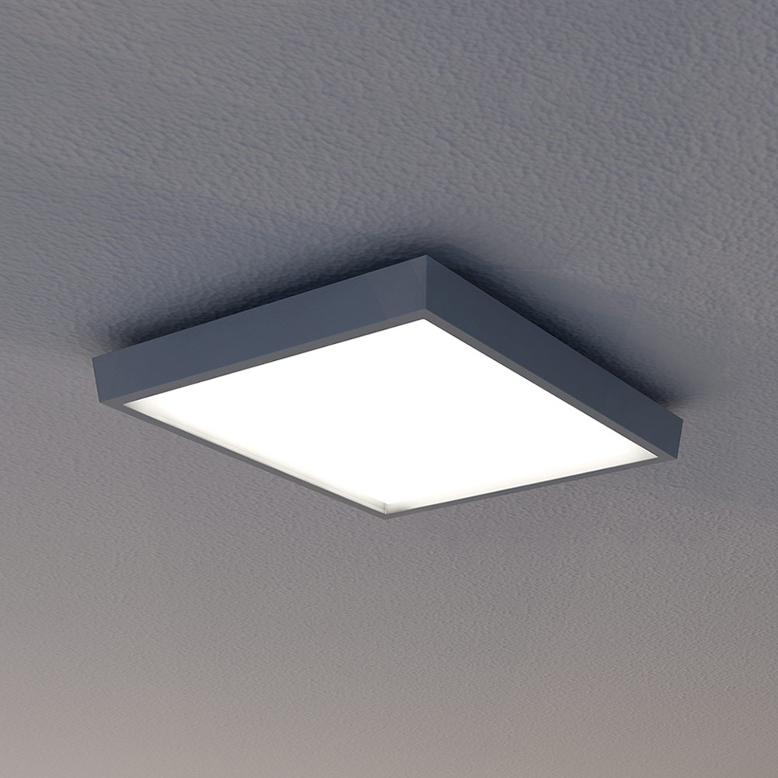LED-utomhustaklampa IP54, antracit, 27 x 27 cm